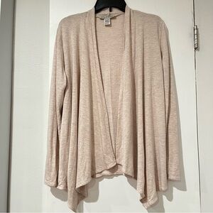 Cotton Emporium Forever 21 Ambiance Open-Front Draped Cardigan, Size L